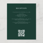 Budget Crest Monogram Huwelijk QR Code Uitnodiging (Achterkant)