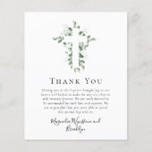 Budget Cross Photo Baptisme Hartelijk dank (Voorkant)