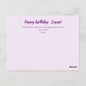 Budget Curieux Chat Vintage Carte de voeux Anniver (Dos)