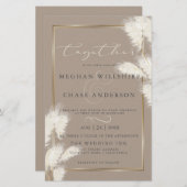 Budget Custom Abby1 Elegant Ivory Pampas Grass (Voorkant / Achterkant)