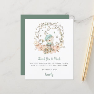 Budget Cute Beer Sage Baby shower Hartelijk dank