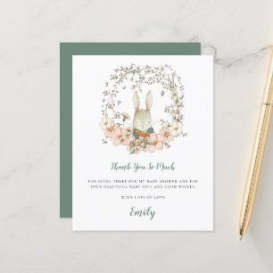 Budget Cute Bunny Sage Baby shower Dank u
