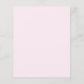 BUDGET Cute Flamingo Pink Girly Uitnodiging (Achterkant)