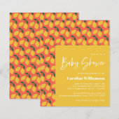 Budget Cute Lemons Oranje Baby shower (Voorkant / Achterkant)