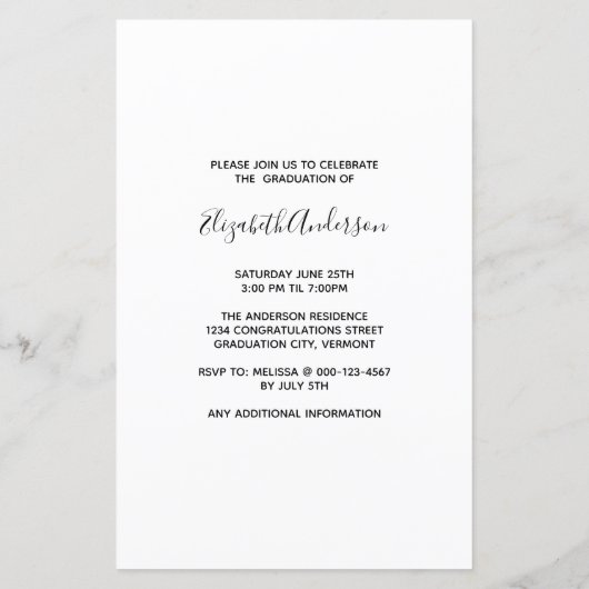 Budget Cute Puppy Afstuderen Uitnodiging tot Afstu (Achterkant)