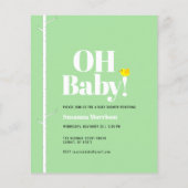 Budget Cute Woodland Forest Rainbow Baby shower (Achterkant)