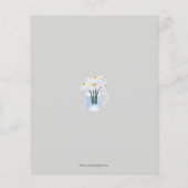 Budget Daisy Gender Neutral Baby shower Invitation (Achterkant)