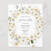 Budget Daisy White Floral Gradual Party (Voorkant)