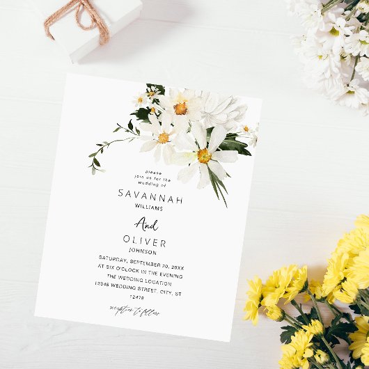 Budget Daisy White Floral V2 Flyer