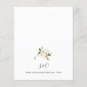 Budget Daisy White Floral V2 Flyer (Achterkant)