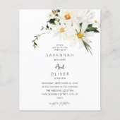 Budget Daisy Witte Bloemen V2 Flyer (Voorkant)