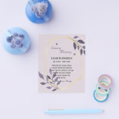 Budget/Dank u voor uw sympathie. Flyer (Enkel)