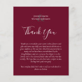 BUDGET Dankjewel Uitvaart Herdenkingskaart Sjablon (Voorkant)