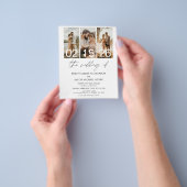 Budget De bruiloft van foto QR code Uitnodiging Flyer (Hand)