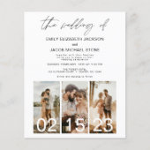 Budget De bruiloft van minimalistische QR-code (Voorkant)