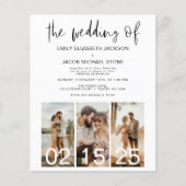 Budget De bruiloft van minimalistische QR-code (Voorkant)