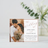 Budget De bruiloft van Terracotta Fotobruiloft (Staand voorkant)