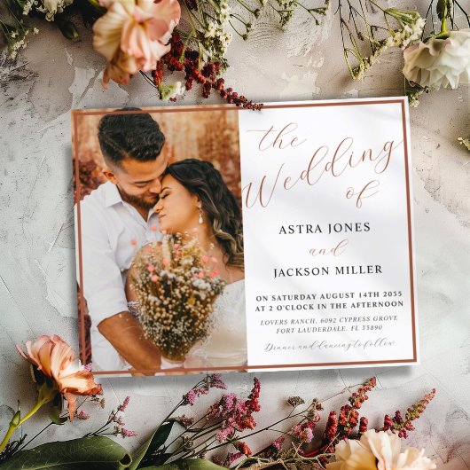 Budget De bruiloft van Terracotta Fotobruiloft