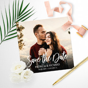 Budget de mariage moderne avec photo de save the d