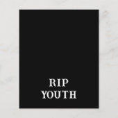 Budget Death to My 20s Roos Invitation (Achterkant)
