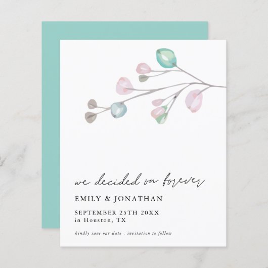 Budget Décidé Sur Les Feuilles Éternels Enregistre (Devant / Derrière)