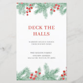 Budget Deck Les Halls Nouvelle Adresse Carte de va (Devant)