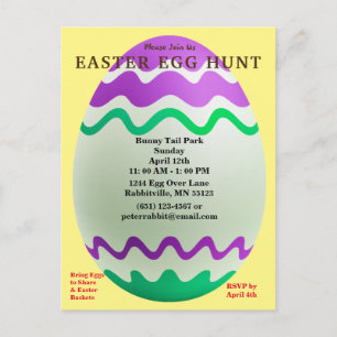 Budget Decorative Egg Easter Hunt Briefkaart