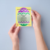 Budget Decorative Egg Easter Hunt Invitation Flyer (Hand)