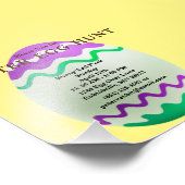 Budget Decorative Egg Easter Hunt Invitation Foto Afdruk (Hoek)