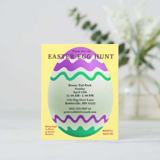 Budget Decorative Egg Easter Hunt Paper Datablad (Staand voorkant)