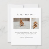 Budget Définir Naughty Funny Pet Carte de Noël (Dos)