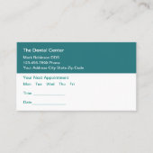 Budget Dental Office Afspraakkaarten Visitekaartje (Voorkant)