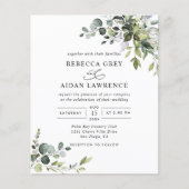 Budget Deusty Blue Greenery Wedding (Voorkant)