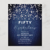 Budget Diamonds Parels Denim Elegant 50ste Verjaar (Voorkant)