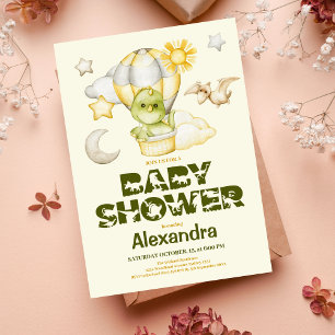 Budget Dinosaurus Thema Baby shower Flyer