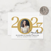 Budget Diplômé 2023 Faire-part d'obtention d'un di (Devant/Arrière en situation)