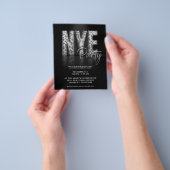 Budget Disco Glitter New Year Eve Party FLYER (Hand)