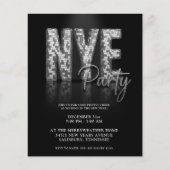 Budget Disco Glitter New Year Eve Party FLYER (Voorkant)