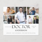 Budget Doctor Name 6 Foto Afstuderen Aankondiging (Voorkant)