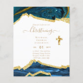 BUDGET DOOP Uitnodiging Doopfeest Bautizo Doopsel (Voorkant)