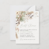 budget Douche nuptiale pampas gras invitation mode (Devant)