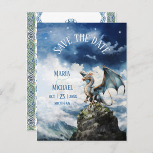 Budget Dragon Wedding Save the Date Briefkaart