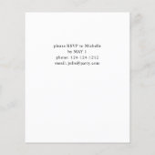 Budget Dusty Blue Boho Floral Graduation Party (Achterkant)