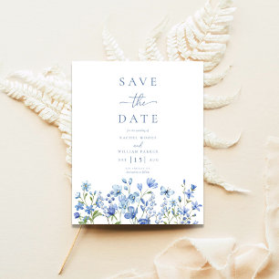 Budget Dusty Blue Wildflower Wedding Sla de datum 