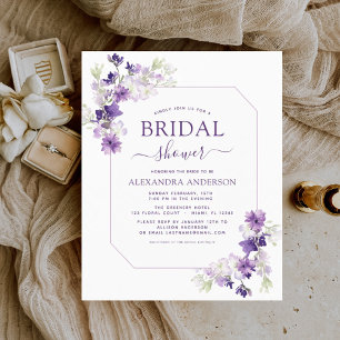 Budget Dusty Paars Floral Greenery Vrijgezellenfee
