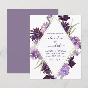 Budget Dusty Paars Wedding Floral Greenery