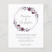 Budget Dusty Paarse Floral Wedding (Voorkant)