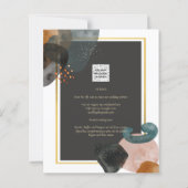 BUDGET Earth Tones Abstract Weddenschap (Achterkant)