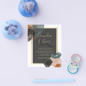 BUDGET Earth Tones Abstracte Trouwdag Flyer (Enkel)