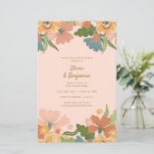 Budget Earthy Boho Blush Oranje Floral Wedding (Staand voorkant)